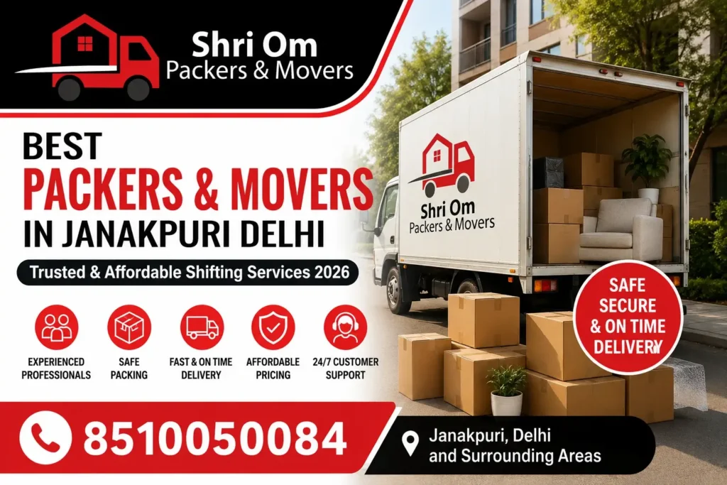 Best Packers and Movers in Janakpuri Delhi – Trusted & Affordable Shifting Services 2026