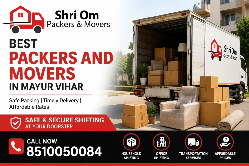 Best Packers and Movers in Mayur Vihar Delhi – Safe & Affordable Relocation Services 2026