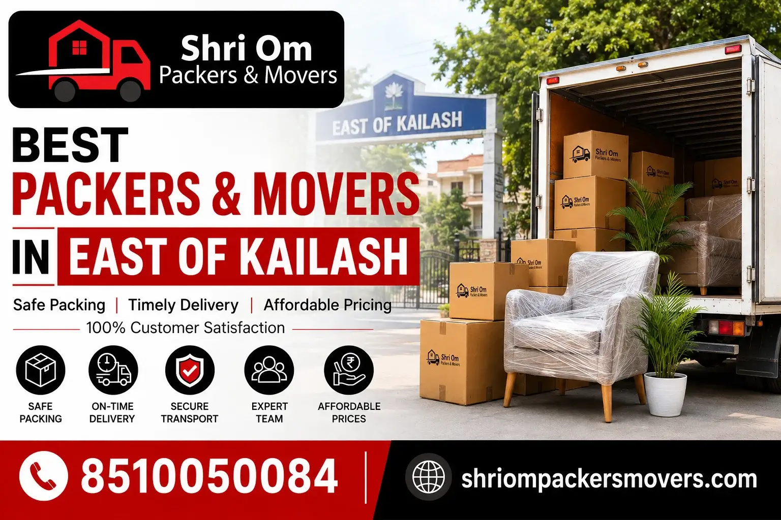 Best Packers and Movers in East of Kailash