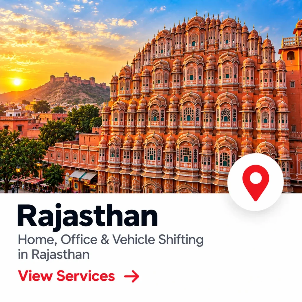 packers and movers in Rajasthan
